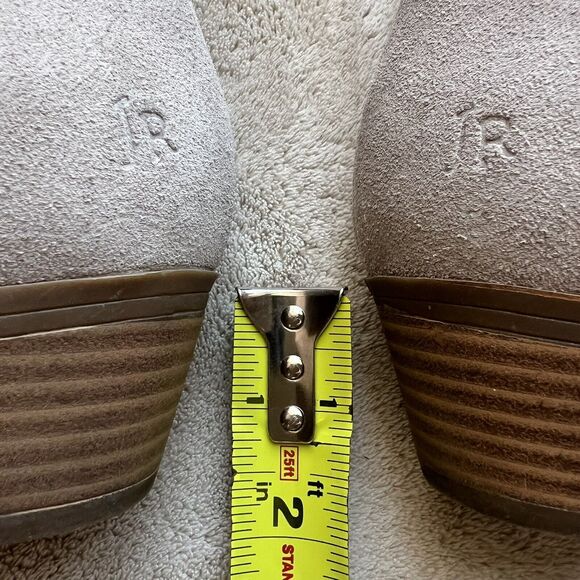 Jack Rogers Kali Taupe Tan Suede Ankle Boot Booties Bow Side Zip Women’s 7.5 - 8 - Picture 12 of 16